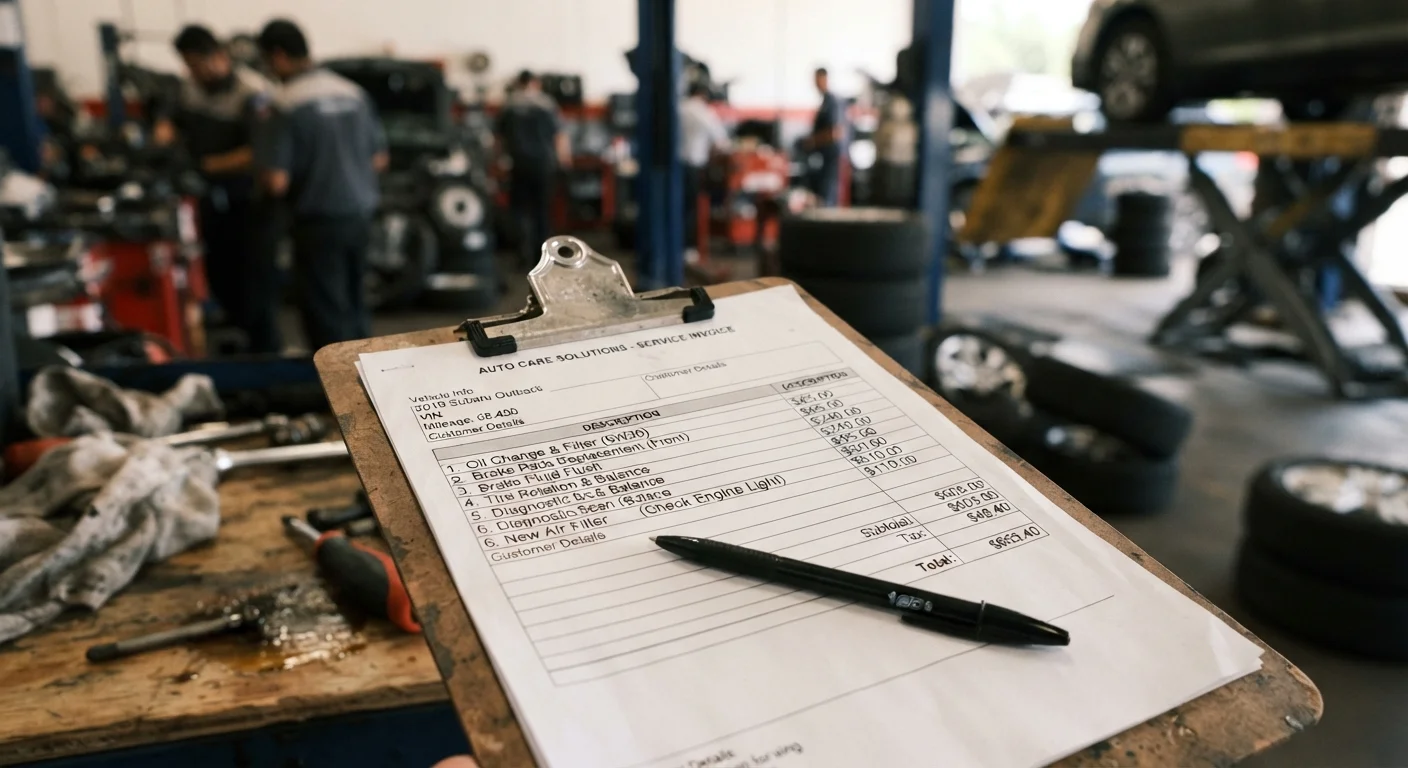 Reading a Car Service Quote: What the Line Items Mean