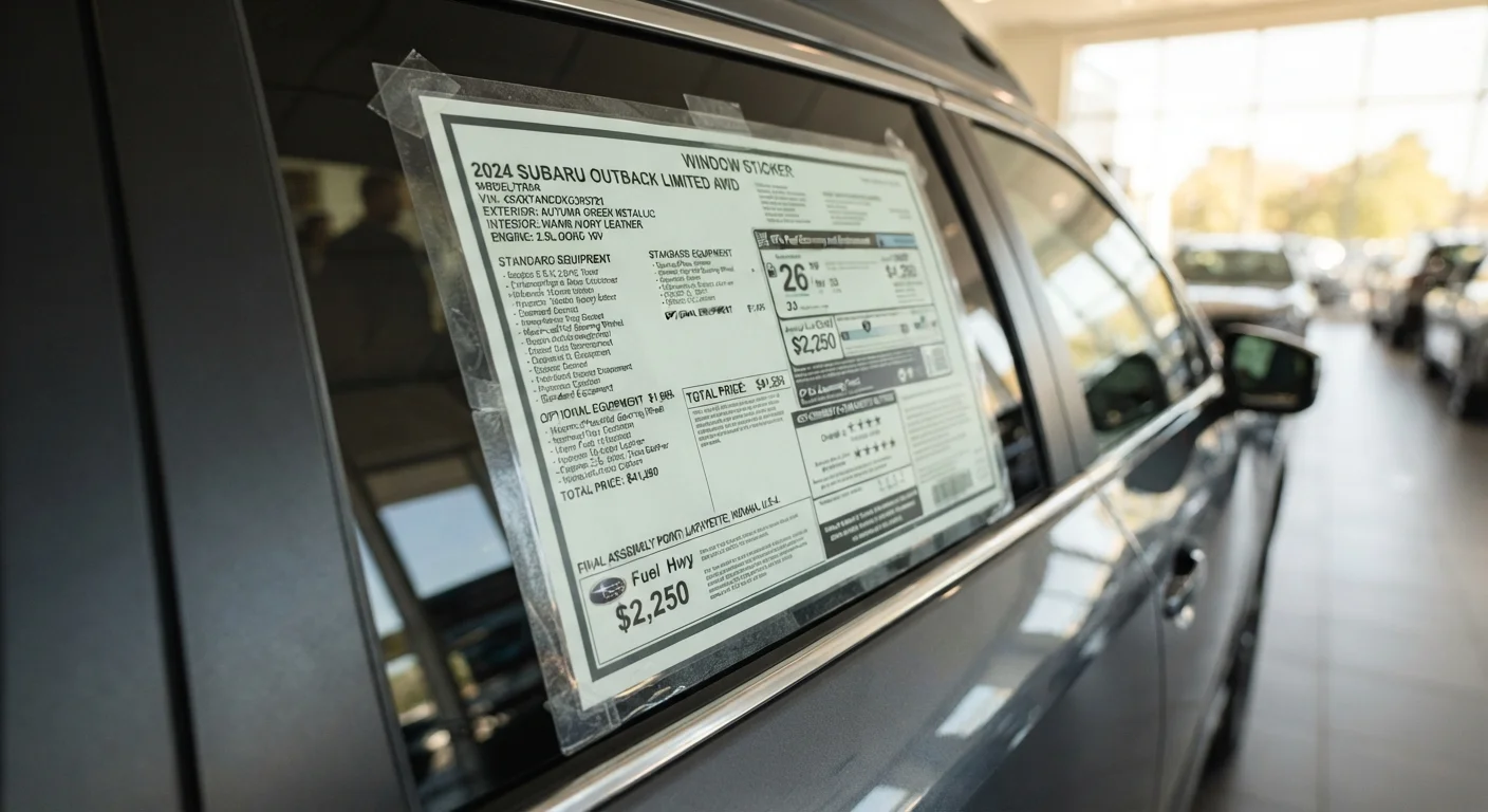 Reading a Window Sticker: What Every Line on a Monroney Label Means