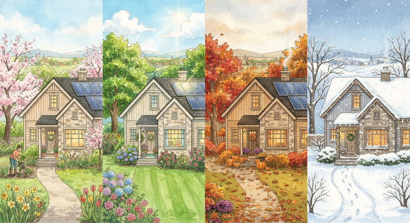 Seasonal Energy Saving: A Year-Round Household Approach