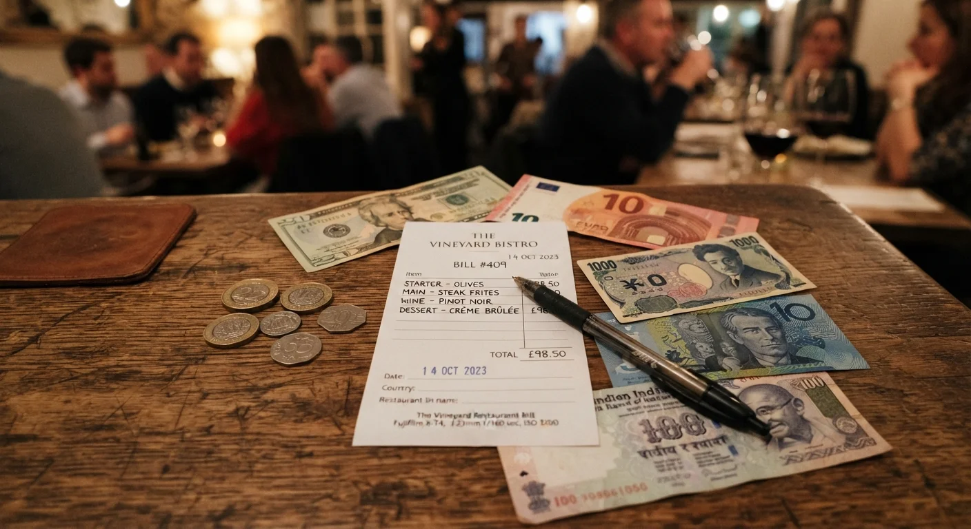 Tipping, Service Charges, and Hidden Fees on Restaurant Bills Around the World